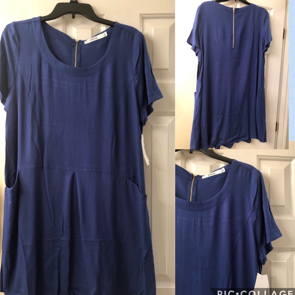 Royal blue short dress